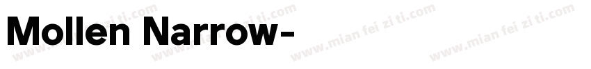 Mollen Narrow字体转换